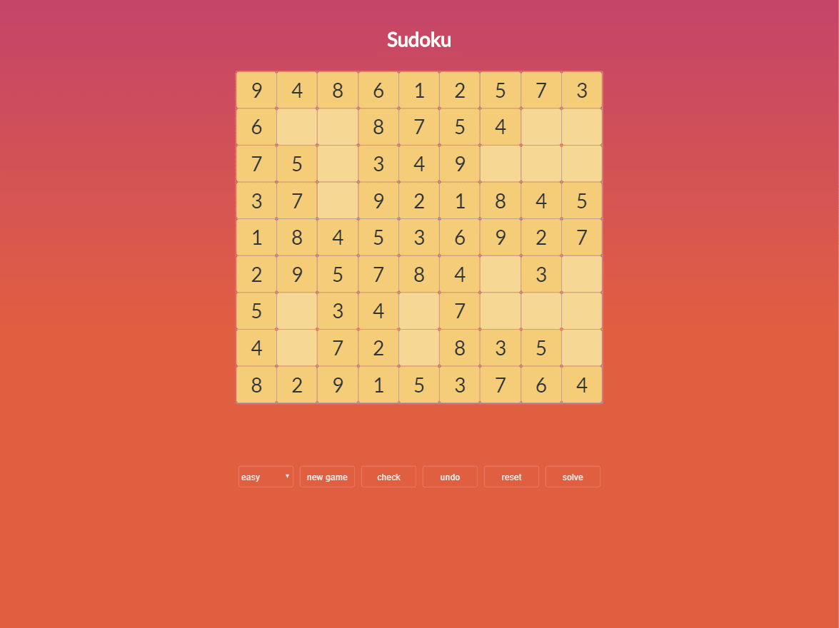 sudoku project miniature